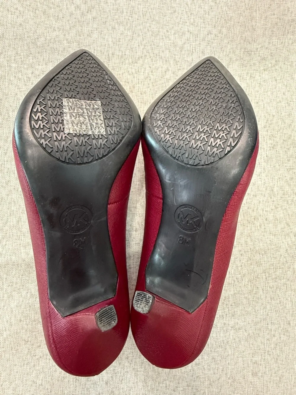 Michael Kors Merlot Saffiano Leather Flex Mid Pumps – Size 8M